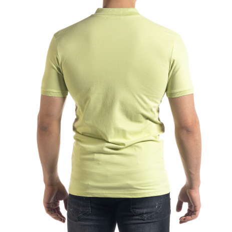 Мъжка тениска пике polo shirt в зелено 2