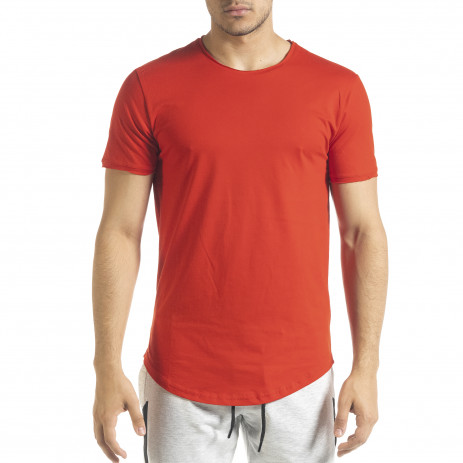 Basic мъжка тениска в червено