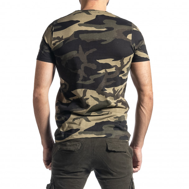 Мъжка бяла тениска с tattoo принт tsf250518-73 | Fashionmix.bg