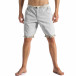 Мъжки сиви къси панталони с въжен колан ca090514-5 2