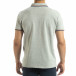 Мъжка тениска polo shirt в сиво it120619-24 3