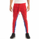 Мъжки Jogger в червено и синьо с кантове и ципове it240818-102 3