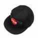 Черна шапка с права козирка и Lego лепемка Stop it290818-11 2