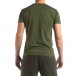 Зелена мъжка тениска с лого кант it210319-82 4