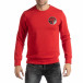 Червена мъжка блуза с източен мотив it261018-93 2