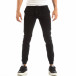 Мъжки черен Jogger панталон с италиански джобове it240818-12 2