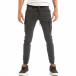 Мъжки сив карго джогър панталон с черен колан it240818-16 3