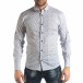 Мъжка Slim fit риза с бял десен it210319-99 2