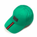 Зелена шапка с червено-черна лента it290818-1 2