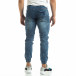 Мъжки тънки дънки тип Jogger в синьо it120619-1 4