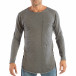 Сива мъжка блуза от плетена материя с джоб it240818-127 2