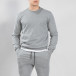Basic мъжка памучна блуза в сиво it150419-45 2