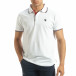 Мъжка тениска polo shirt в бяло it120619-26 2
