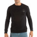 Мъжка черна ватирана блуза ICONS it240818-131 2