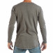 Сива мъжка блуза от плетена материя с джоб it240818-127 3