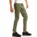 Зелен мъжки карго панталон с място за аксесоар it240818-1 2