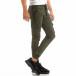 Зелен Slim Cargo панталон с ластичен колан и маншети it240818-24 2