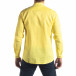 Мъжка риза от лен и памук в жълто it210319-103 4