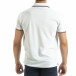 Мъжка тениска polo shirt в бяло it120619-26 3