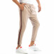 Лек мъжки панталон в сиво-бежово с кантове  it240818-63 2