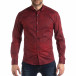 Slim fit мъжка риза Vintage десен в бордо it210319-98 2