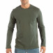 Basic мъжка зелена блуза от памук it240818-120 2