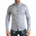 Slim fit мъжка риза с флорален десен в бяло it210319-91 2