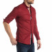 Мъжка вталена риза с червен кръстовиден десен it210319-95 4