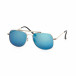 Сини огледални слънчеви очила сребриста рамка it030519-26 2