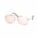 Розови огледални слънчеви очила златиста рамка it030519-27 2