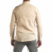 Мъжка риза от лен и памук в бежово it210319-101 4