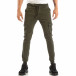 Зелен Slim Cargo панталон с ластичен колан и маншети it240818-24 3
