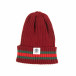 Мъжка червена плетена шапка с кант  it051218-81 2