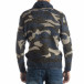 Мъжки пуловер с поло яка син камуфлаж it051218-50 4