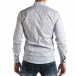 Мъжка Slim fit риза с бял десен it210319-99 3