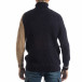 Мъжки пуловер в синьо и бежово it051218-56 3