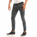 Мъжки син карго джогър панталон с черен колан it240818-17 2