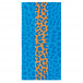 Плажна кърпа в синьо и оранжево с леопардова шарка tsf120416-4 2