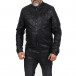 Рокерско черно кожено яке с подплата it121022-10 2
