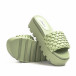 Дамски зелени чехли на платформа с грайфер it210621-9 4