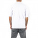Oversize мъжка бяла тениска Color print tr250322-84 3