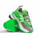 Chunky маратонки с прозрачни детайли зелен неон tr240320-1 4