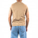 Мъжка бежова тениска колоритен принт tr250322-46 4