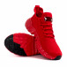 Червени маратонки чорап с гумиран детайл it180621-3 4
