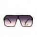 Кафяви опушени очила тип маска Hexagon il200521-17 2