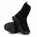 Chunky черни високи маратонки тип чорап it051021-10 4