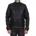 Рокерско черно кожено яке с подплата it121022-10 3