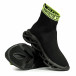 Мъжки черни маратонки Rogue тип чорап it180820-10 5