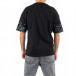 Oversize мъжка черна тениска с принт tr250322-69 3