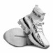 Мъжки маратонки чорап Cubic в бяло it110521-3 4
